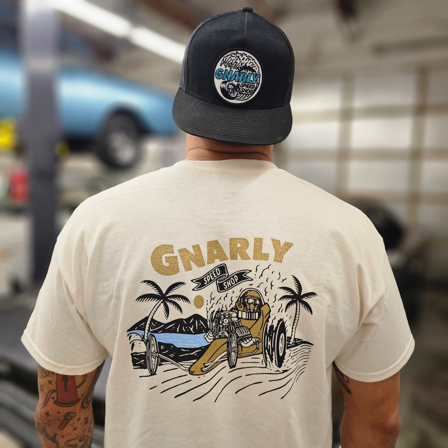 Gnarly Dragster Shirt (Cream)