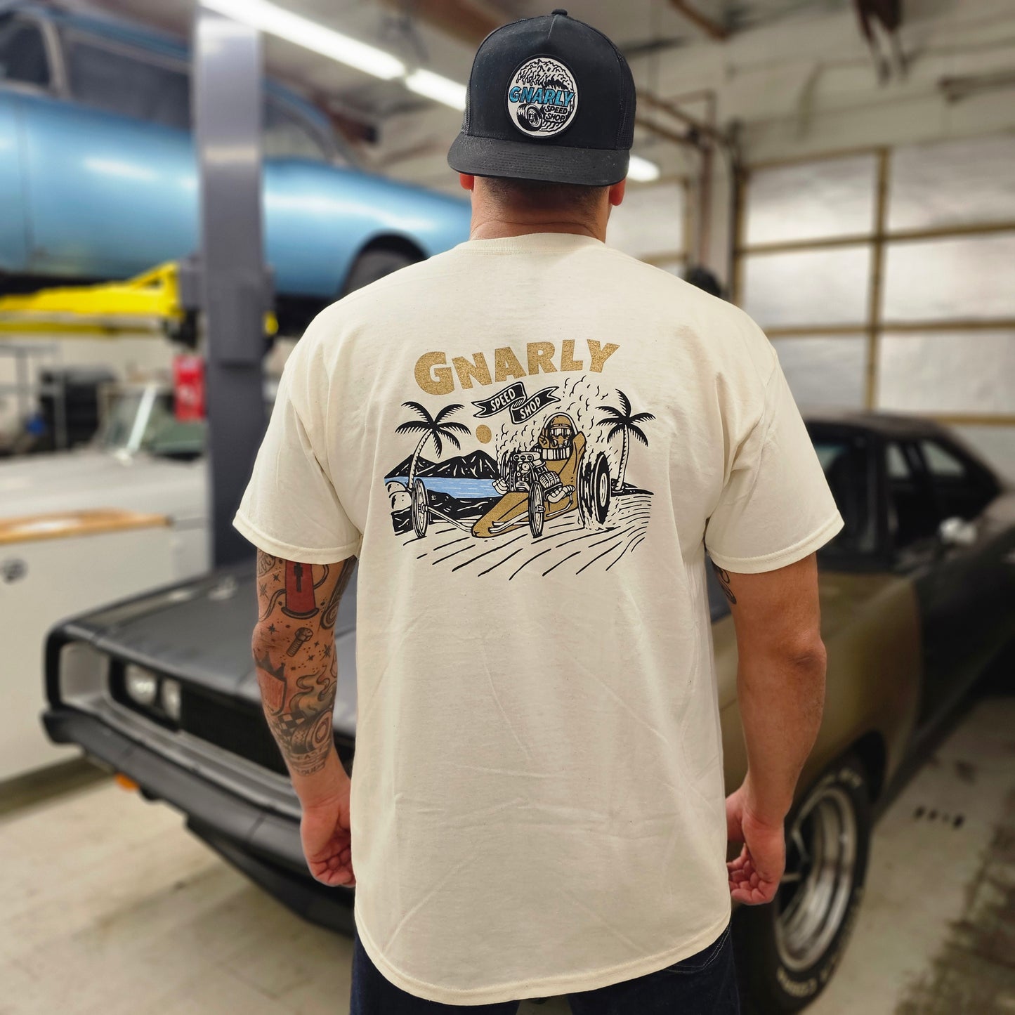 Gnarly Dragster Shirt (Cream)
