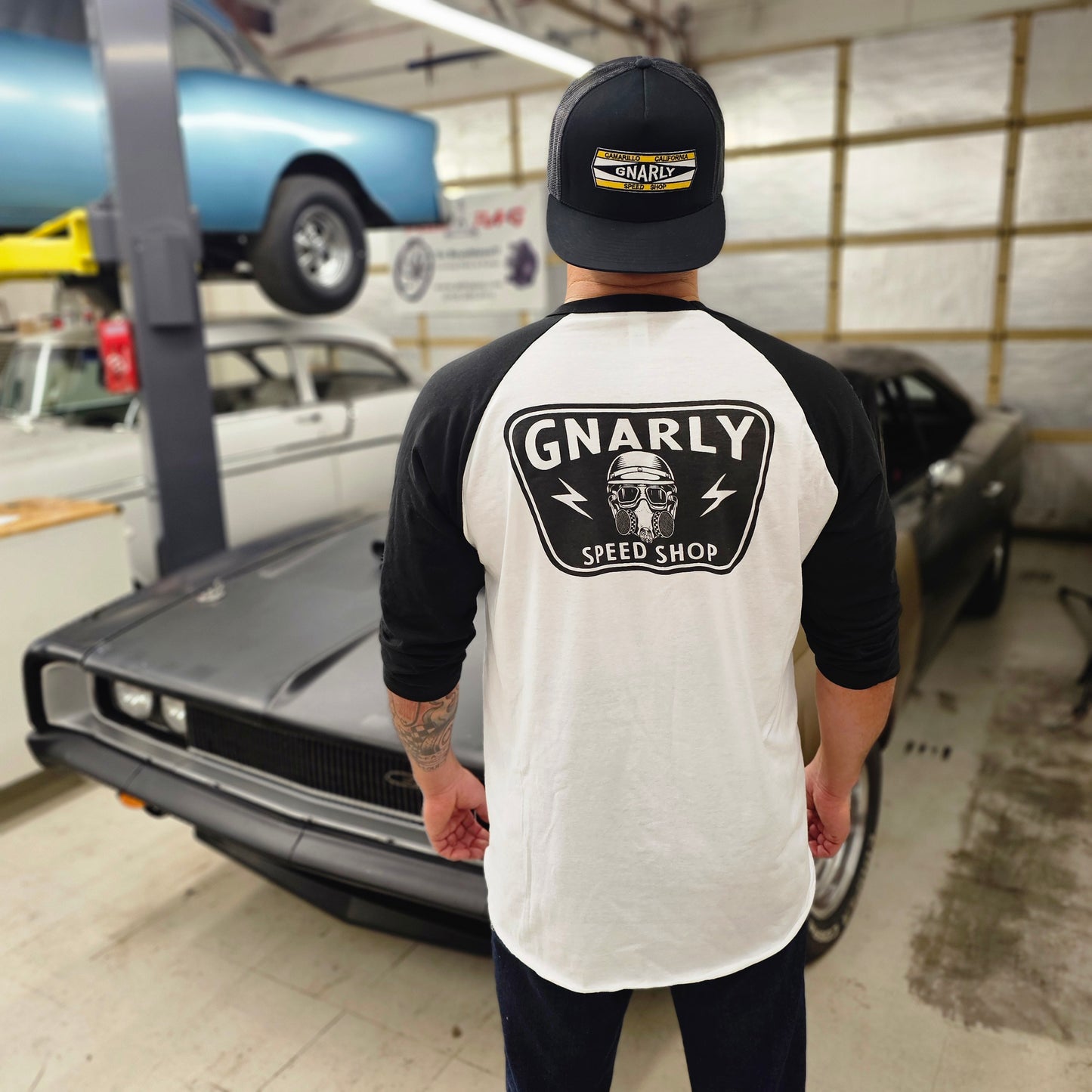 Gnarly Nitro Mask Baseball Tee