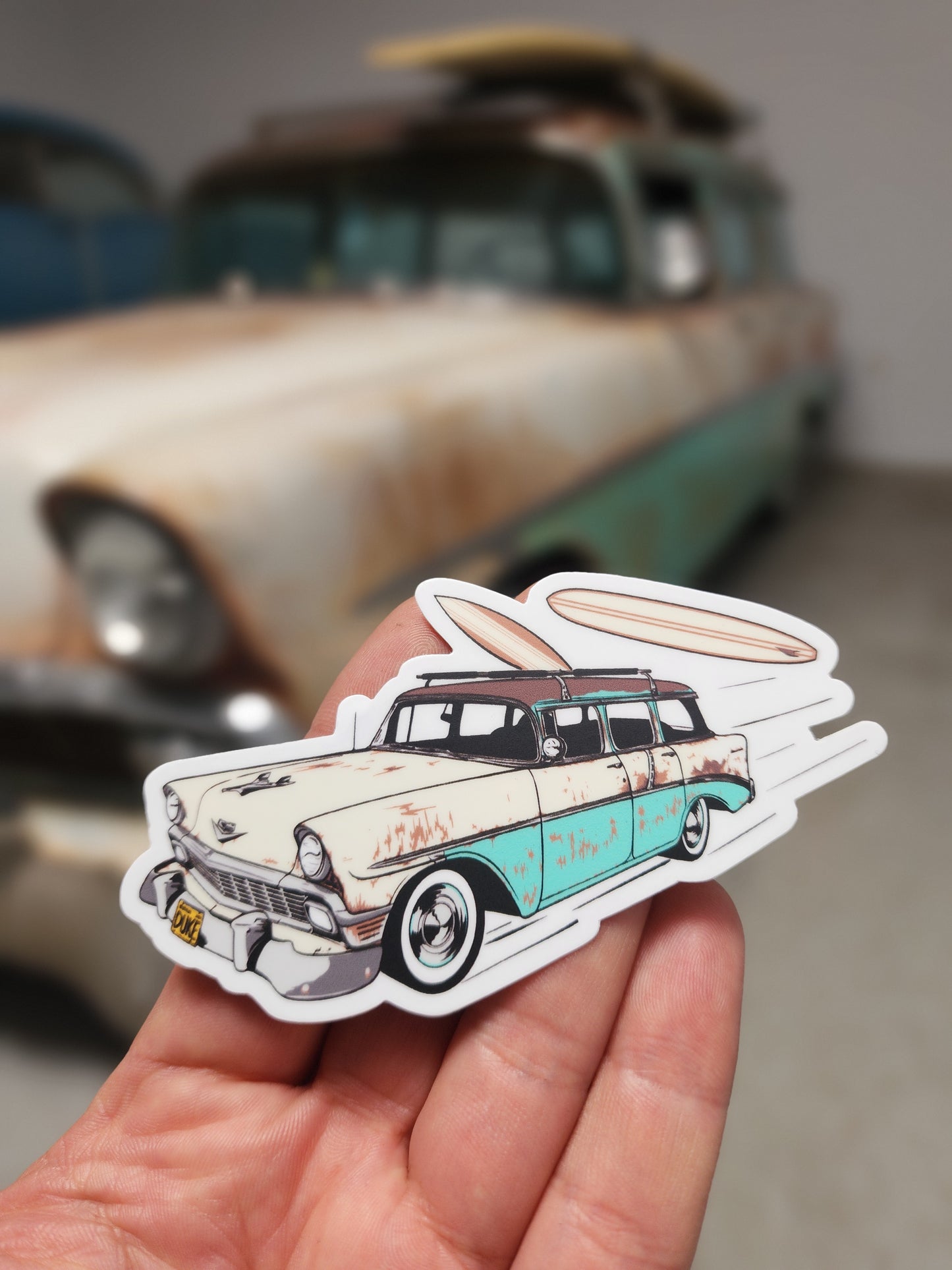 Gnarly Speed Shop SURF Stickers