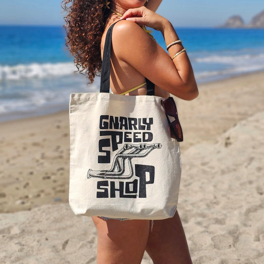 Gnarly Speed Shop Tote Bag