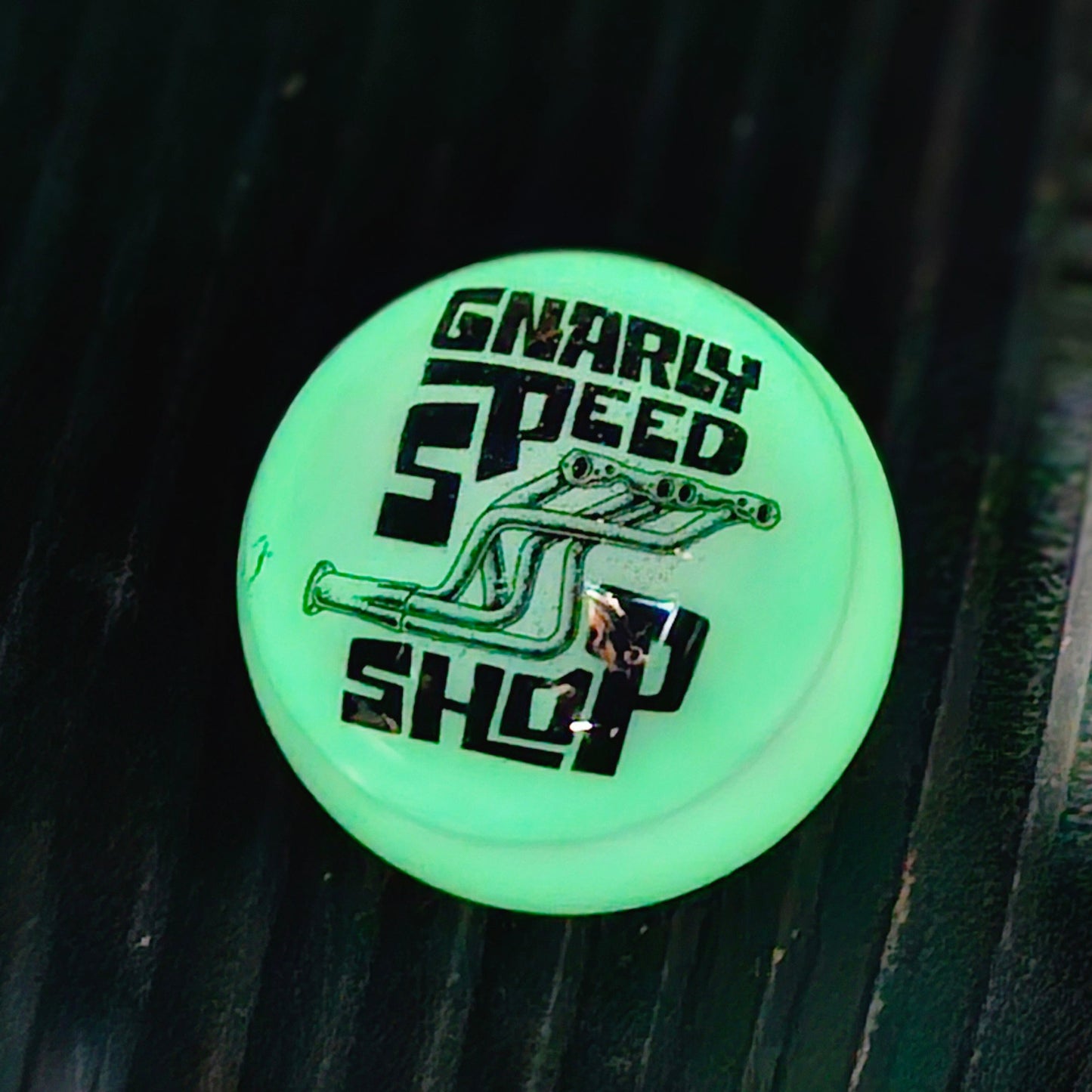 Glow‐In-The-Dark Gnarly Speed Shop Shifter Ball