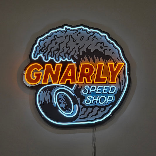 Gnarly Speed Shop Neon Sign
