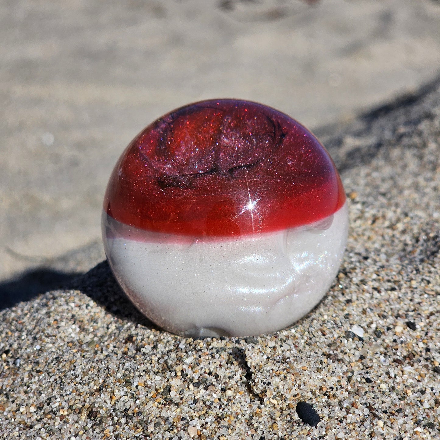 1/1 Red Galaxy Glitter Shifter Ball