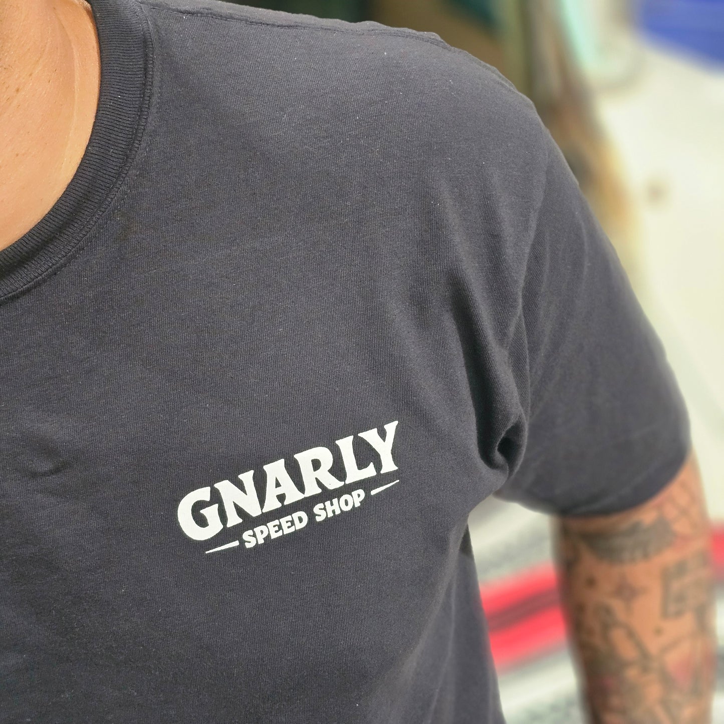 Gnarly Beach Shack T-Shirt (Black)