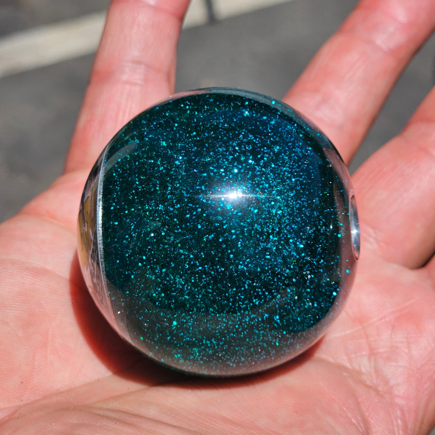 Aqua Seaglass Shifter Ball