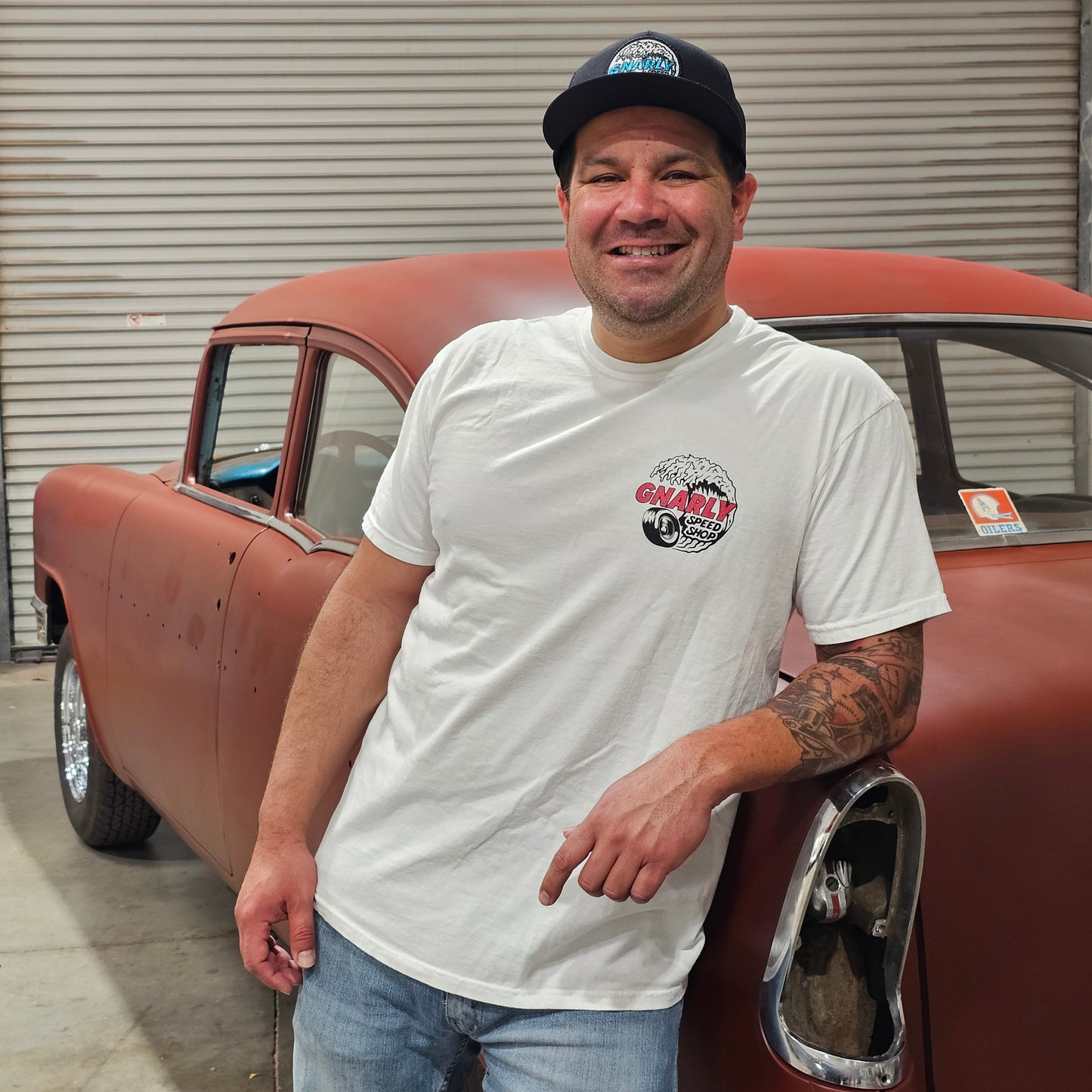 Gnarly Speed Shop Red Glitter T-Shirt